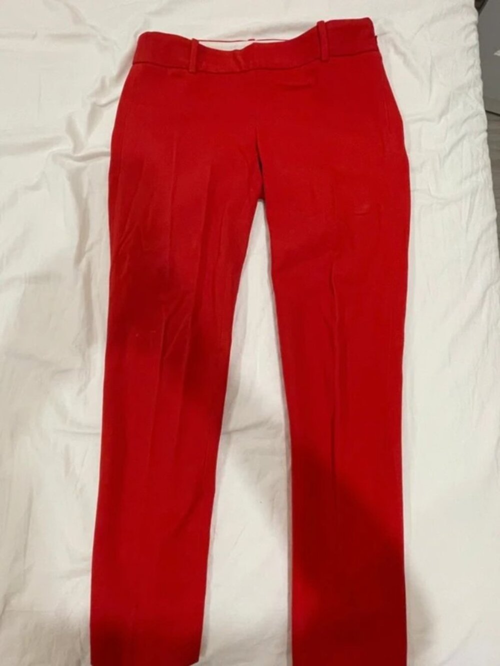 J.Crew Women’s Red Stretch Dress Pants 0